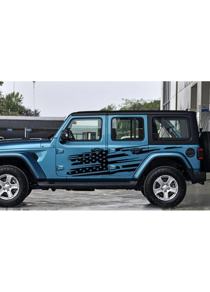 Полосы на двери авто 3D TUNING STUDIO Флаг Америки 2000х500х0.060мм=2штуки No Brand (362499936)