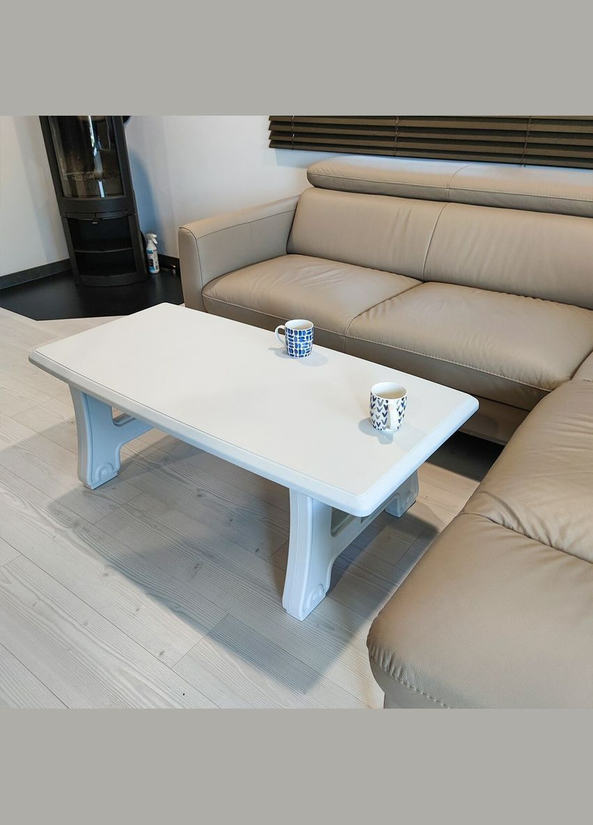 Садовый стол 122х61х43см SW-00001544 Белый Sticker Wall (297982731)