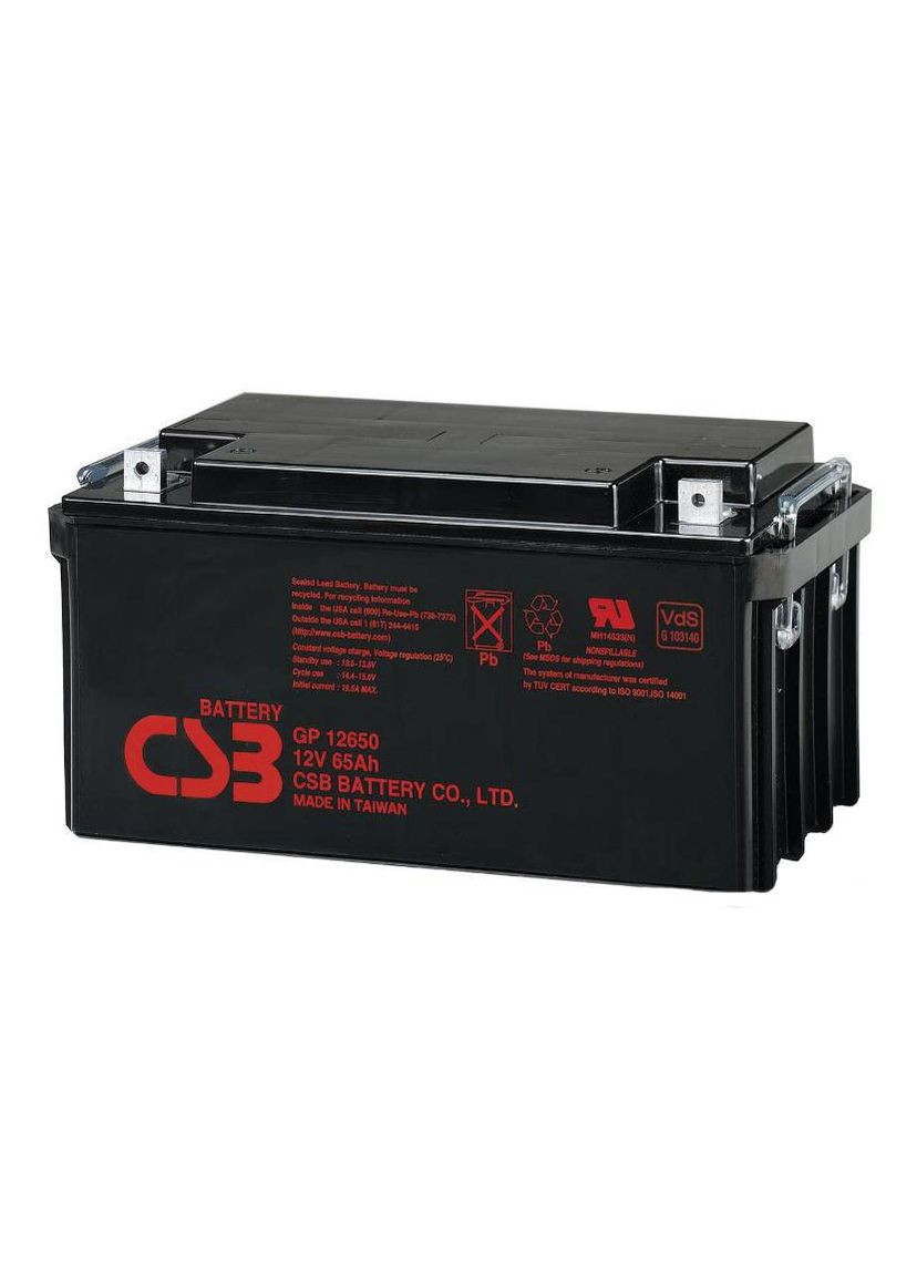 Акумуляторна батарея GP12650, 12V 65Ah (350х166х174мм), Q1 CSB (315434762)