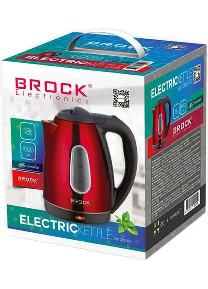 Електрочайник WK 06 RD 1.7 л червоний BROCK (364108473)