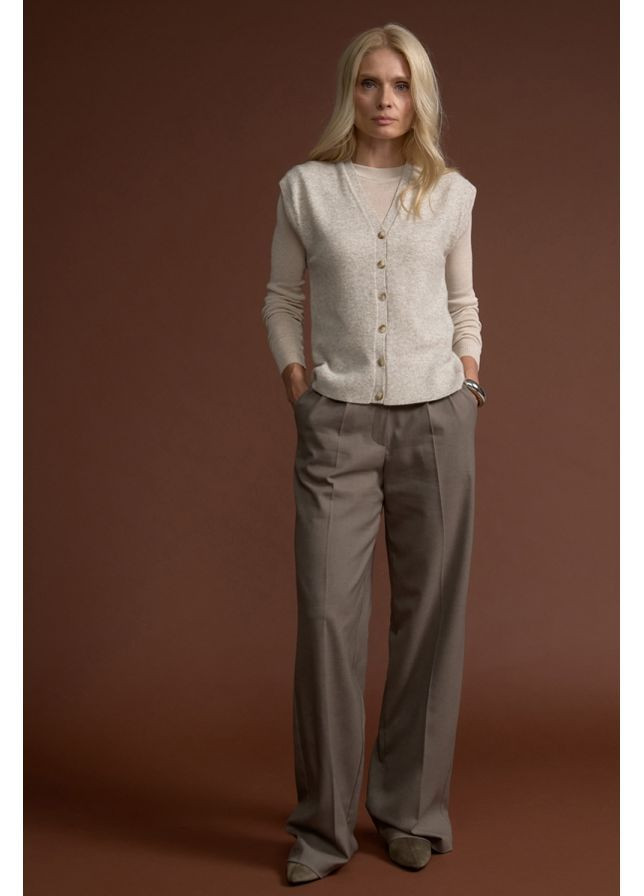 Жилет кашемир 2832 Серый Triko Bakh (368650743)