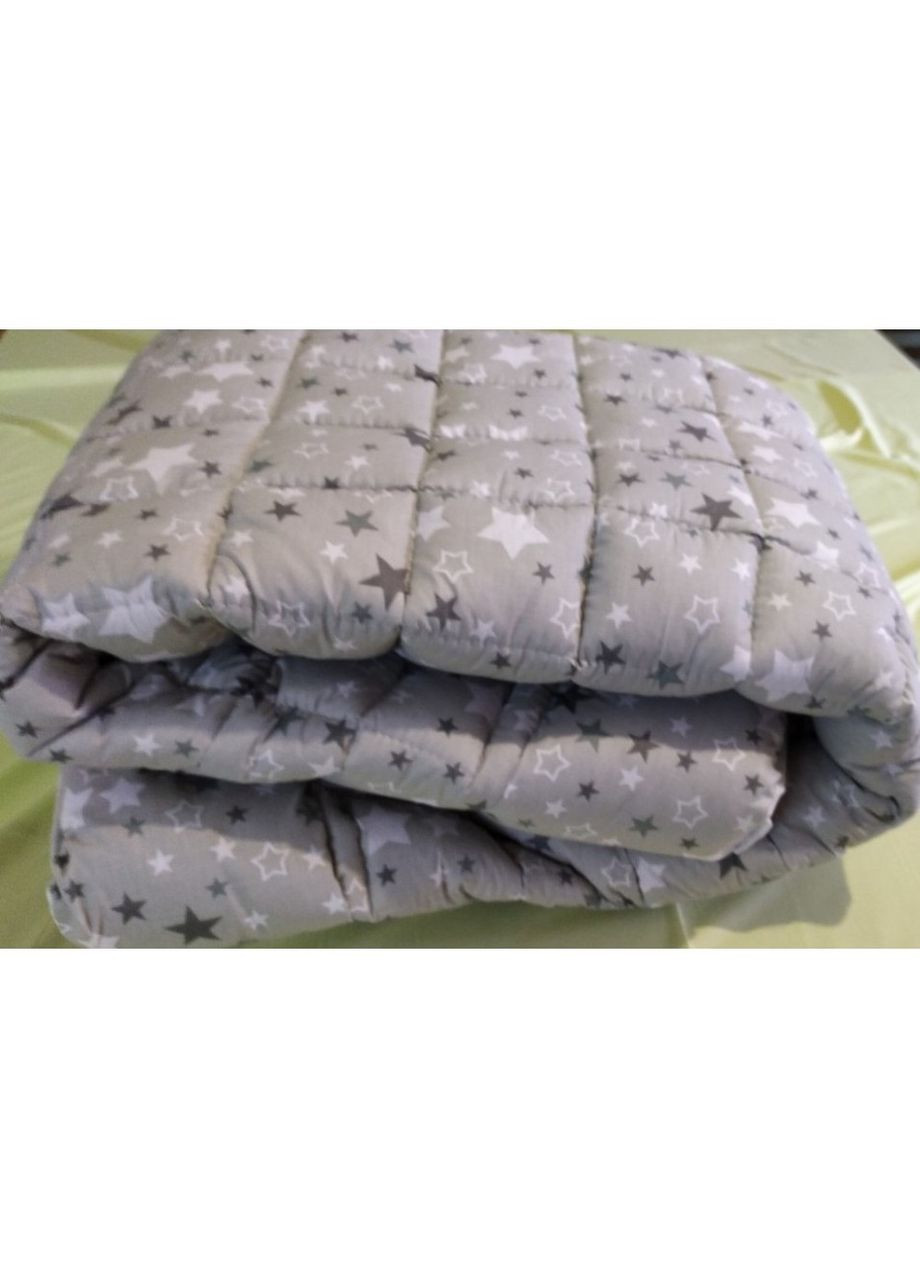 Полуторное одеяло искусственная шерсть VITAL-TEXTIL серые звезды Gold Vital-Textile (317753520)