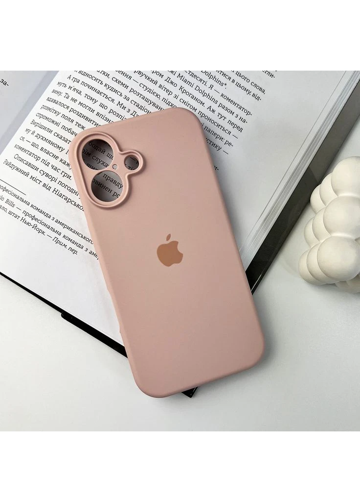 Чохол для смартфона Silicone Full Case AA для Apple iPhone 16 15, Pink Sand (FullAAi16-15) No Brand Camera Protect (383134449)