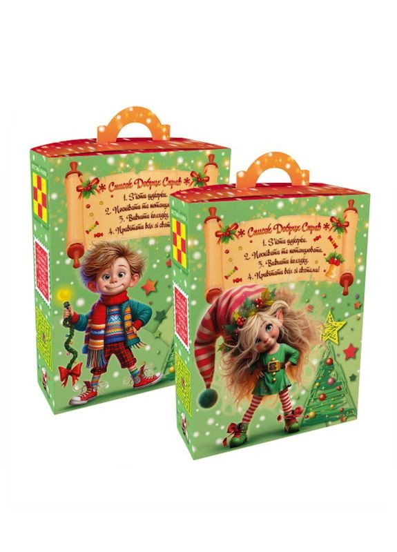 Новорічний подарунок цукерок №21 Список добрих справ з грою в комплекті 600г (3-2411) Кукумбер (365837732)