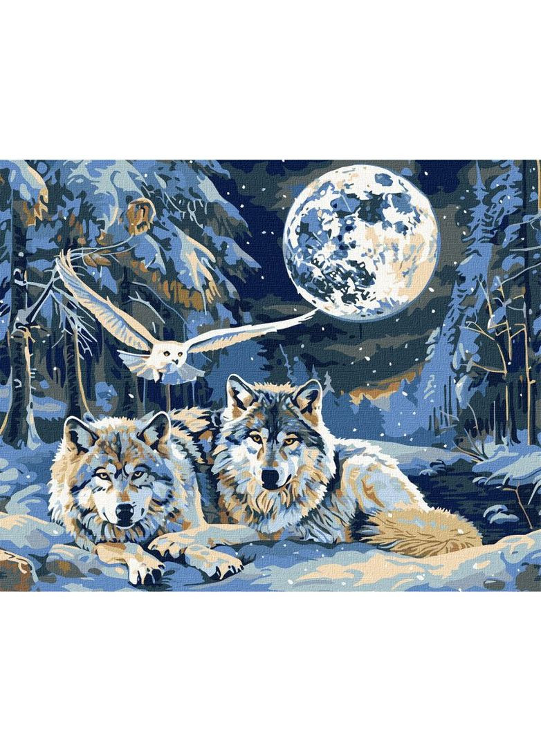 Картина за номерами Хижаки і мудрість з фарбами металік ©art_selena_ua 40x50 KHO6848 Ідейка (369497871)