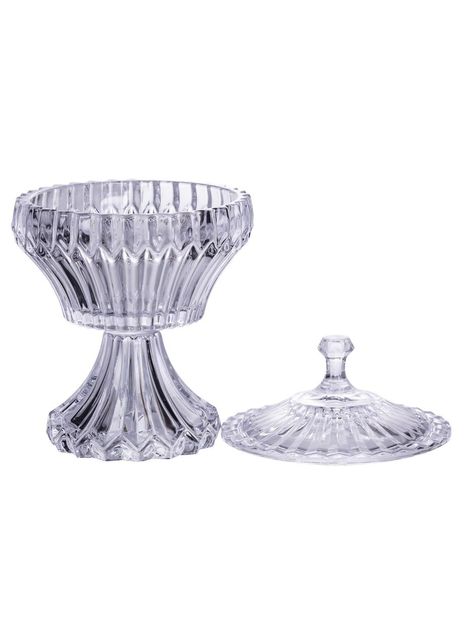 Цукерниця на ніжці з кришкою 17×27 см кругла HP-19-149RB Yiwu (371162110)