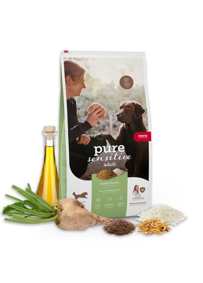 Сухий корм для дорослих собак з протеїном комах Pure Sensitive Insect protein, 12.5 кг (*) Mera (304772682)