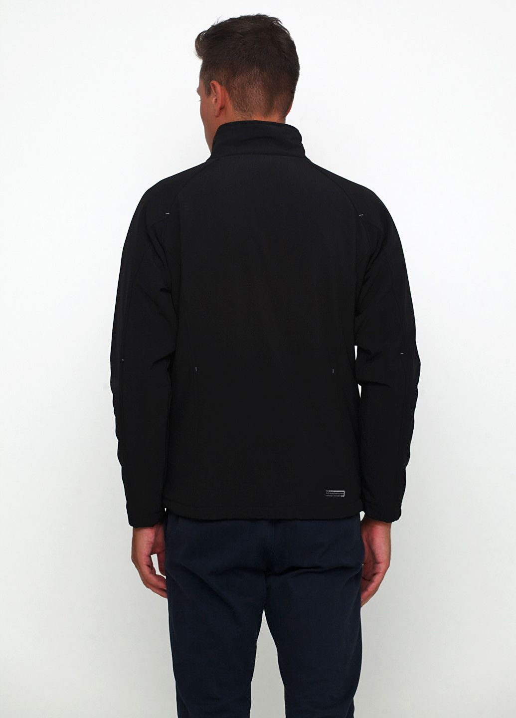 Чорна демісезонна куртка демісезонна водовідштовхувальна та вітрозахисна для чоловіка 201440003 чорний Kjelvik
