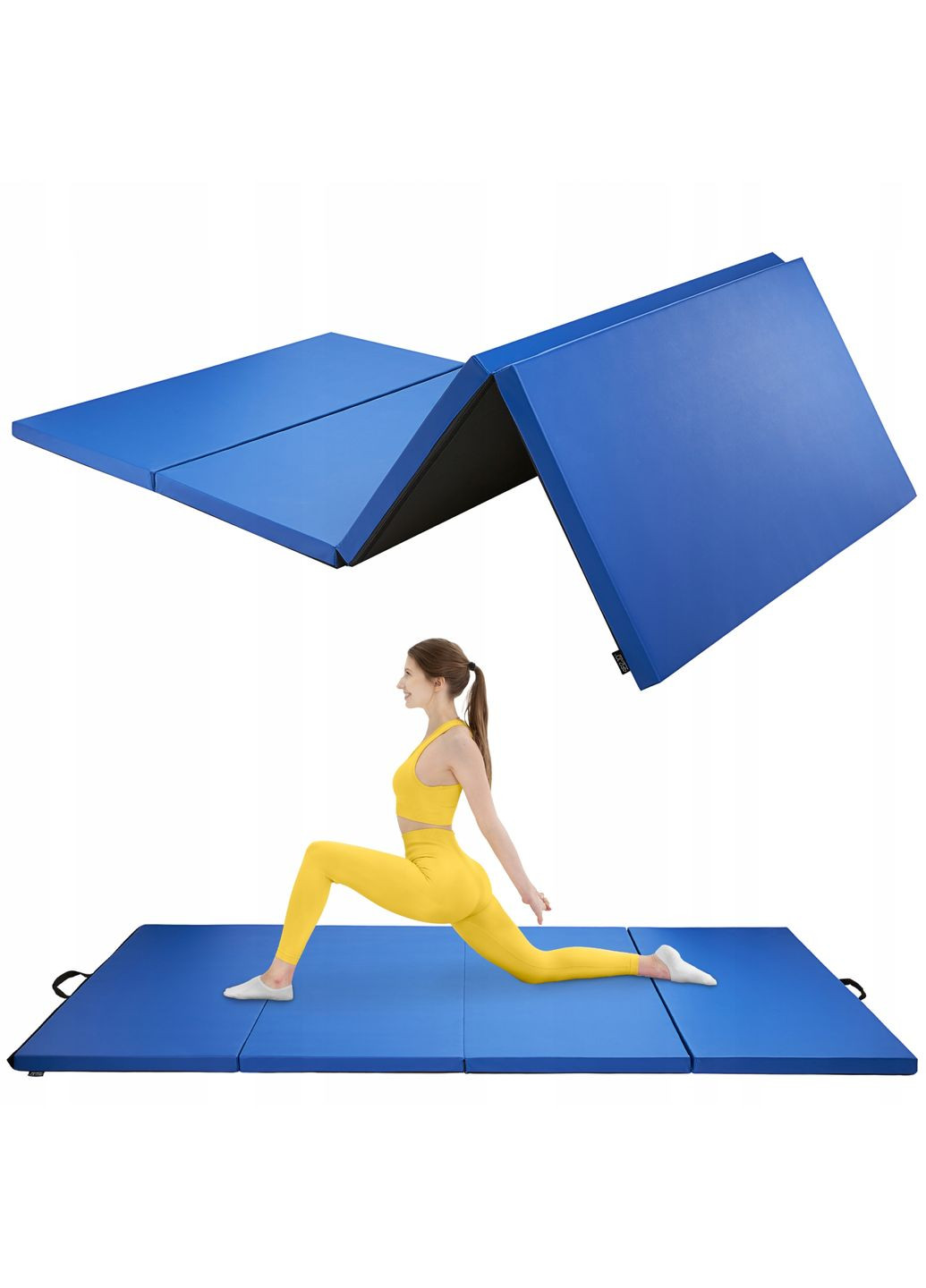 Мат гимнастический складной XL 240 x 120 x 5 см Blue (P-5907739319715) 4FIZJO (304252703)