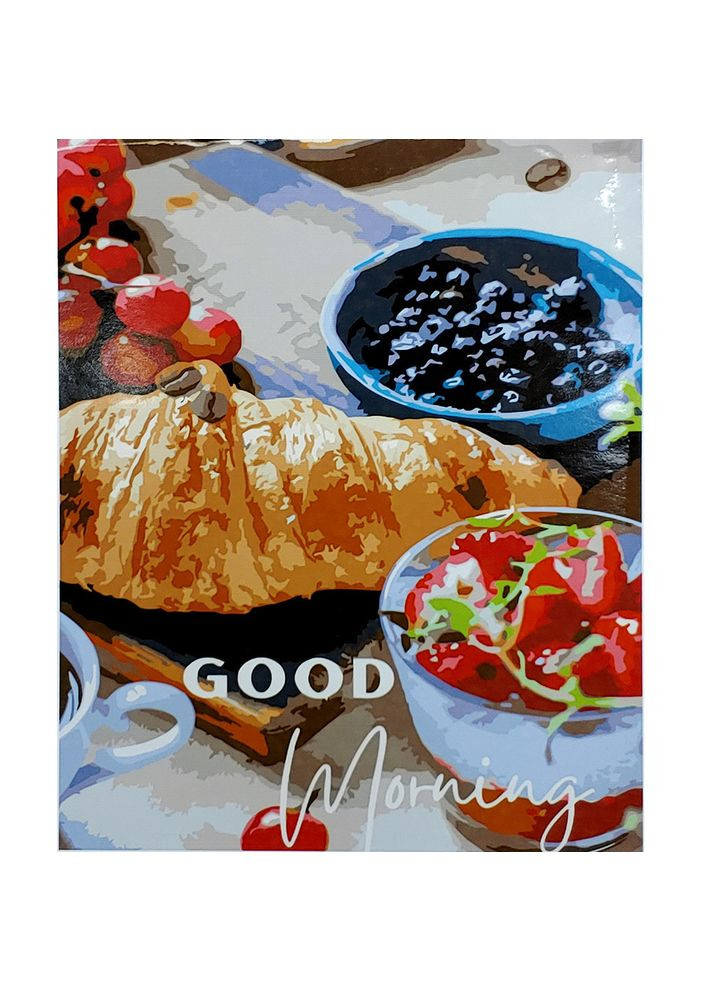 Картина по номерам для взрослых Тематика утро хлопковое с лаком см Strateg (362422975)