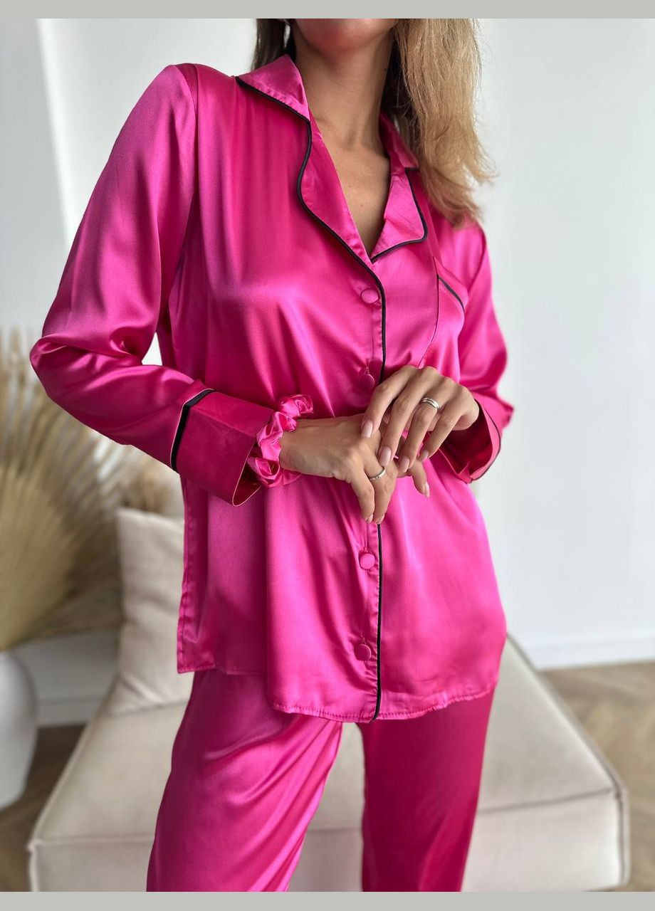 Рожева всесезон стильний домашній костюм-піжамка Vakko