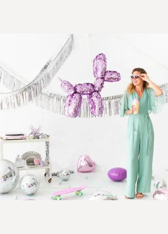 гірлянда 180 на 35 см срібний Jannet Дощик (316680239)