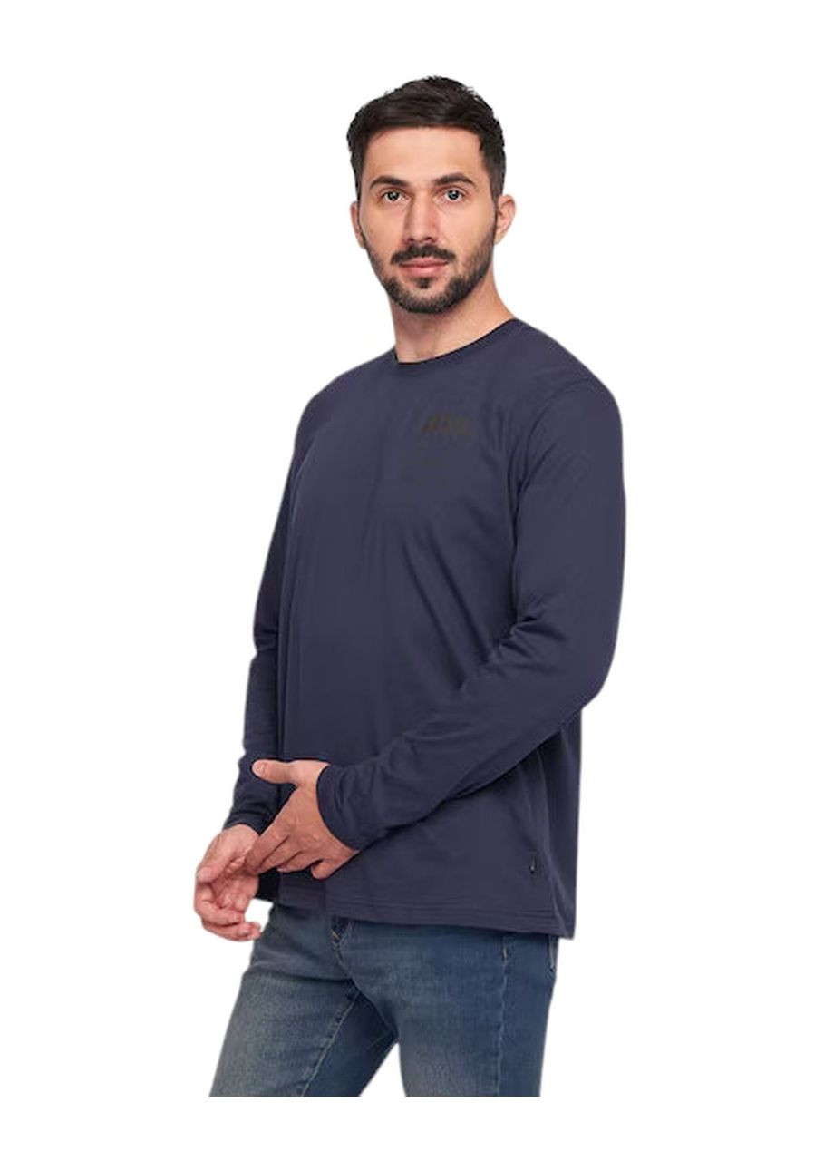 Синий лонгслив Kenvelo