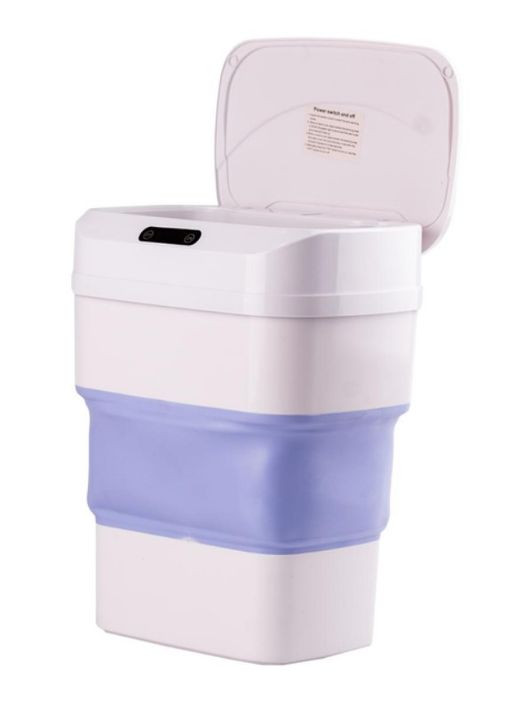 Мусорное складное ведро с сенсорной крышкой ZSW-L11 8л (1782362983) No Brand (336146586)