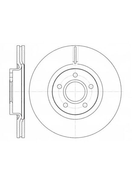 Диск тормозной FORD C-MAX, FOCUS передн. (пр-во) 6711.10 Remsa (366169995)