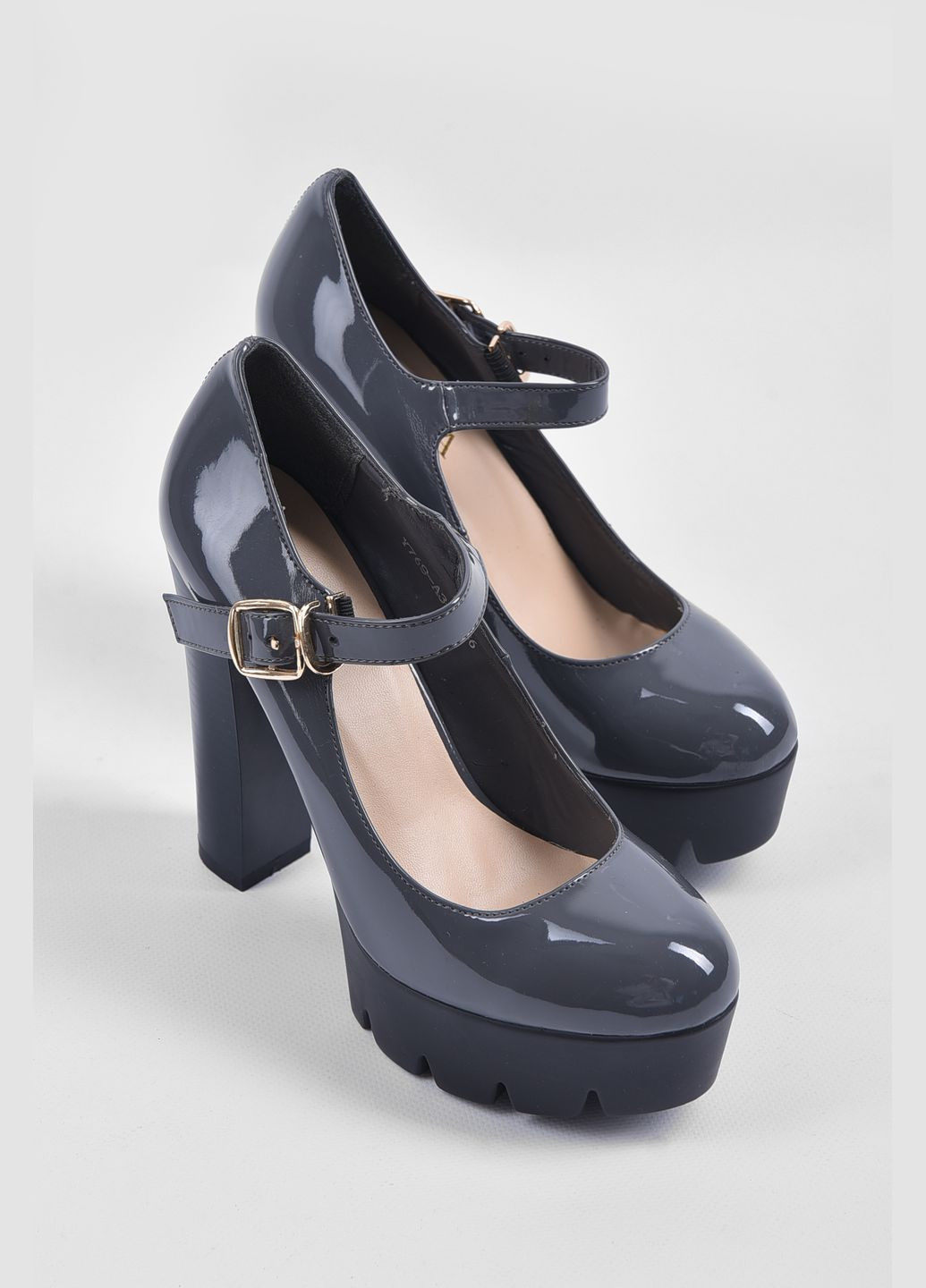 Туфлі жіночі сірого кольору Let's Shop (294050466)