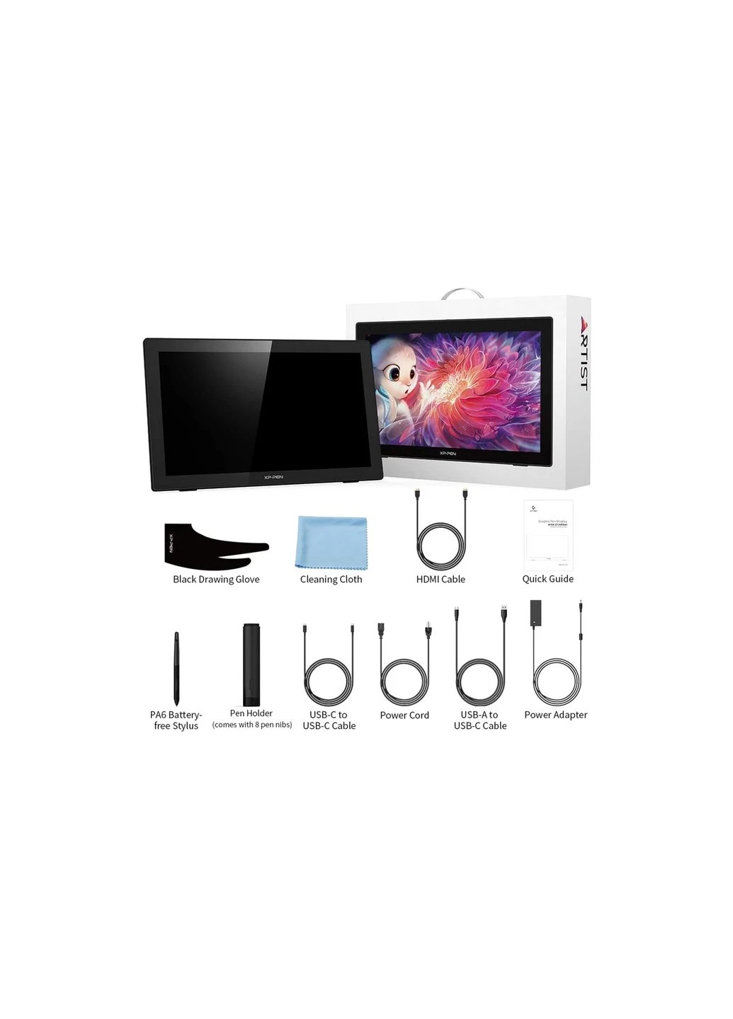 Планшет-монітор (ArtistCD220F_EU) XP-Pen Artist 22 (2nd Generation) Black (322032438)