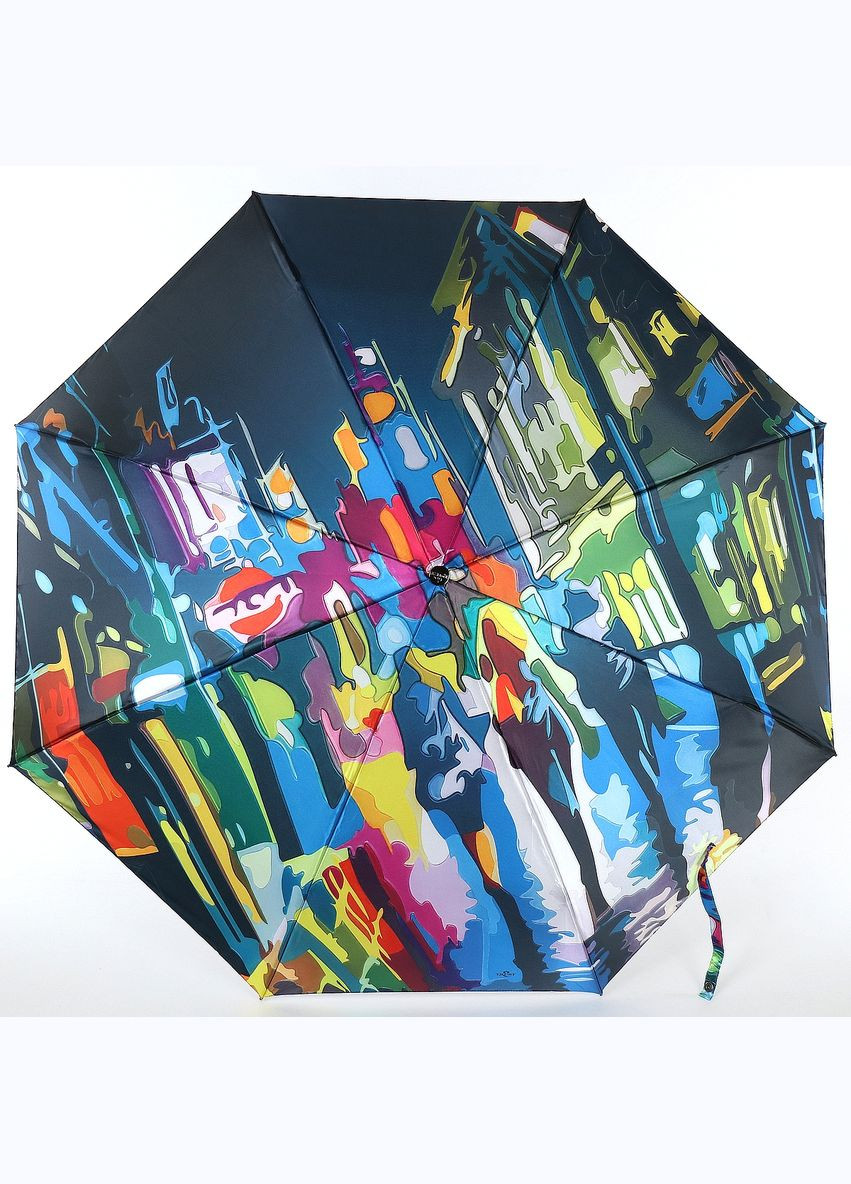 Комбінована панорамний жіночий зонтик сатин Trust середня система антивітер (306442936)
