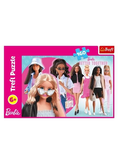 Пазл Barbie Барби и ее мир 160 элементов (5900511154191) Trefl Barbie Барбі та її світ 160 елементів (366157014)