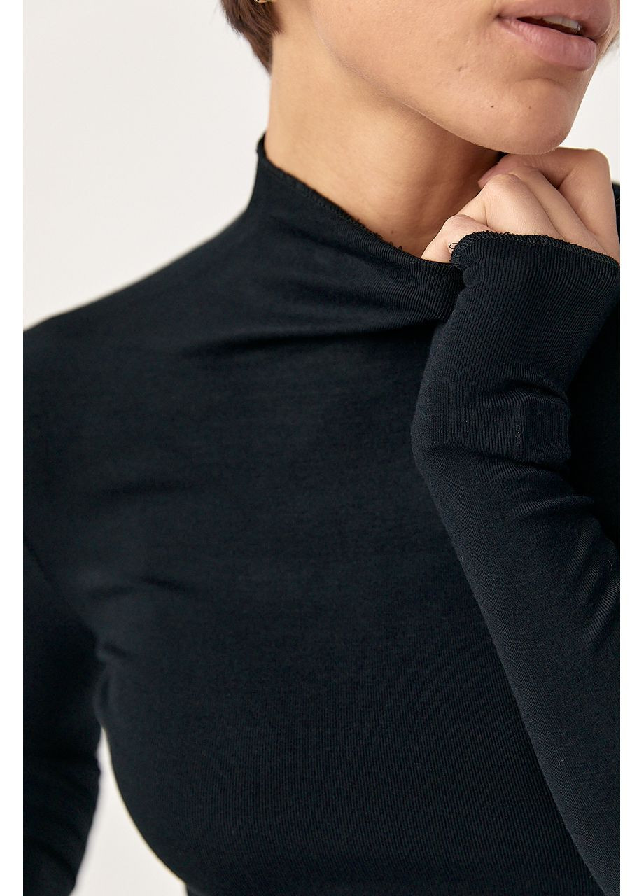 Базовий тонкий гольф з горловиною-стійкою Lurex (369776089)