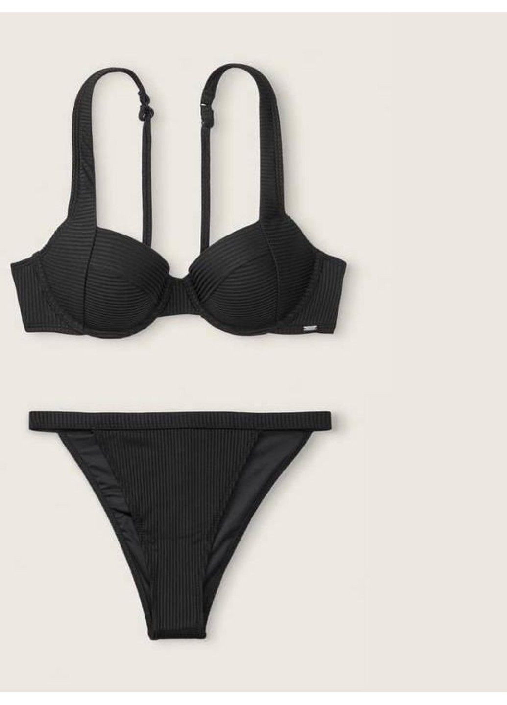 Чорний купальник чорний pink Victoria's Secret