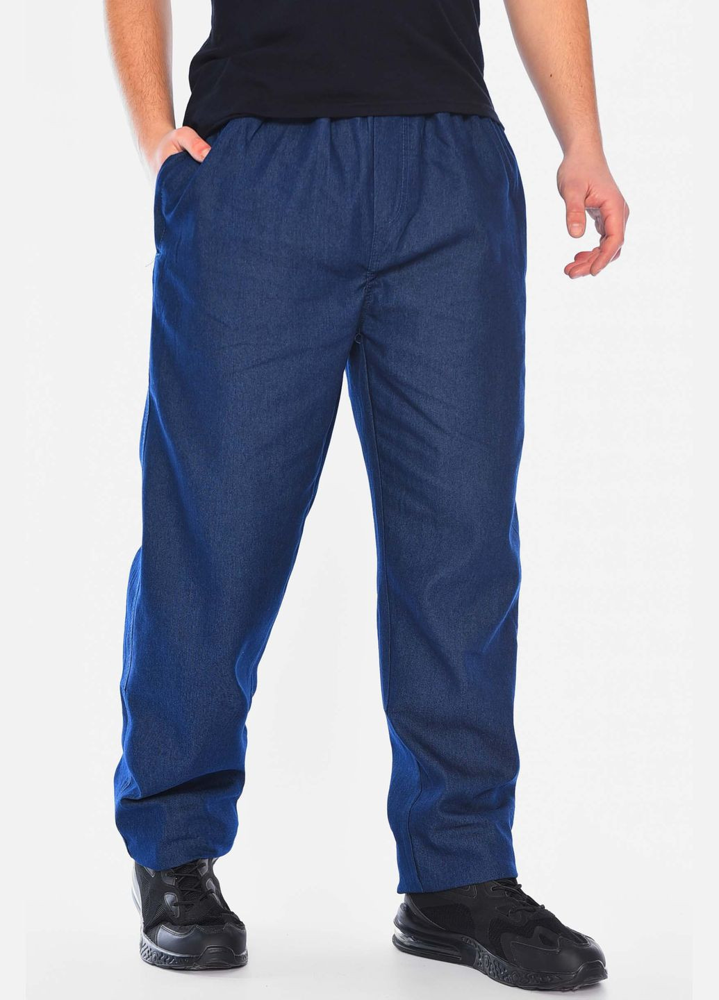 Джинси чоловічі батальні синього кольору. Let's Shop (320175678)