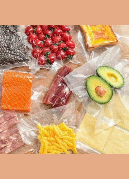 Пакети для вакууматора в рулоні 28 см x 1500 см гофровані для вакуумного пакувальника H&W (301198512)