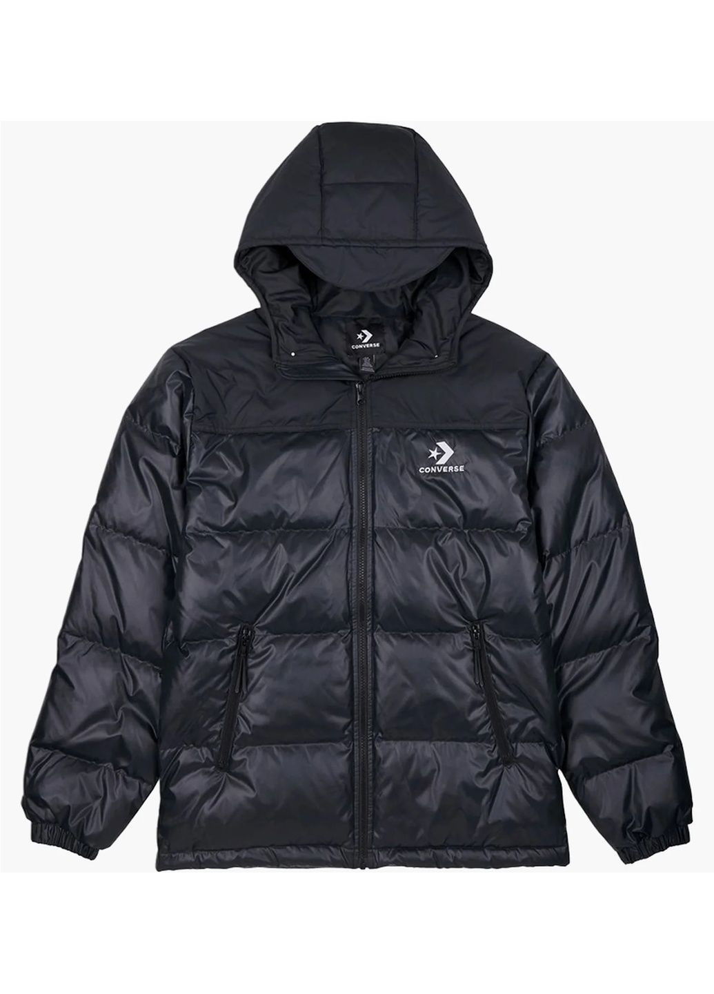 Чорна пуховик чоловічий woven down jkt black 10025252-001 Converse