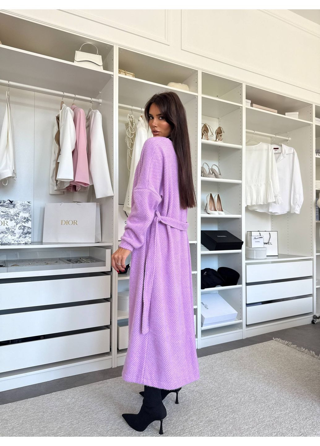 Лавандовый демисезонный кардиган Україна