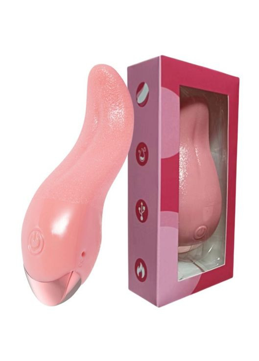 Вибратор Язычок для анально-вагинальной стимуляции с подогревом, 3 режима и 7 скоростей No Brand (315725445)