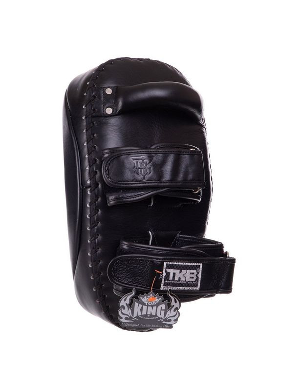 Пади для тайського боксу Тай-педи з натуральної шкіри (2шт) KING Ultimate (підтримка для рук, р-р XL 40х21х11см, Чорний) Top King Boxing (361436268)