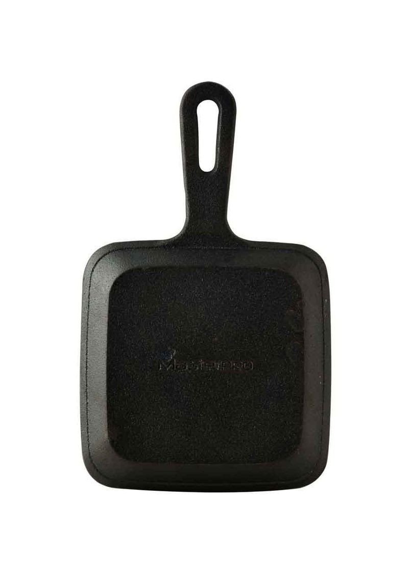 Сковорода чавунна міні з сервер. дошкою Cook & share, 13,7 см, квадратна (BGMP-3808-4) Masterpro (370641766)