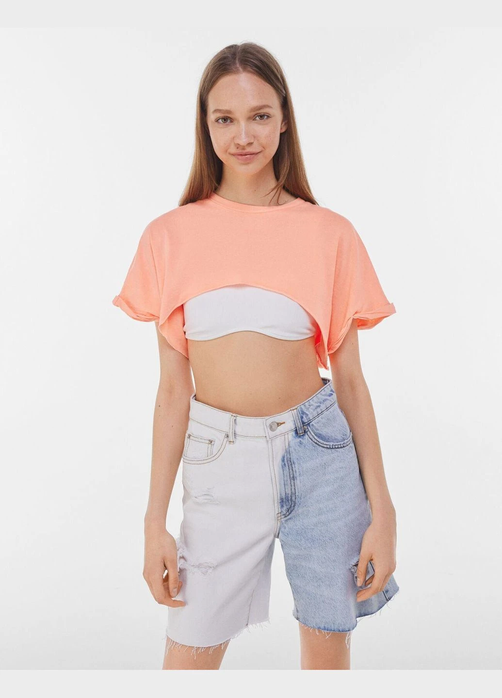Топ літо,яскраво-рожевий, Bershka (346517843)