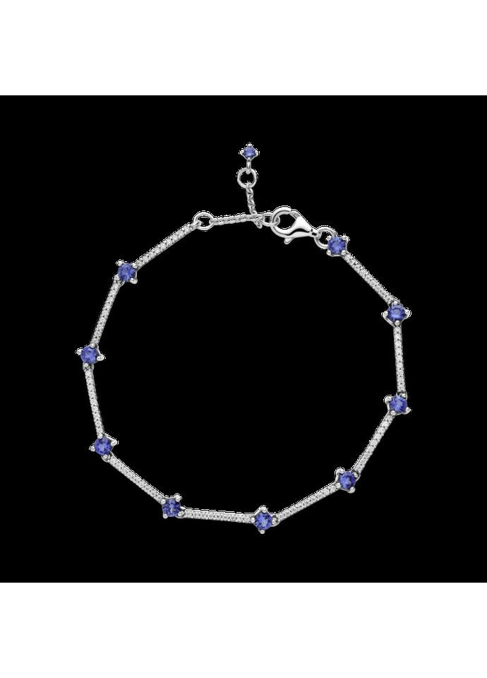 Браслет Пандора "Блестящие пластины с pavé" 599217C01 Kabluchka (355347497)