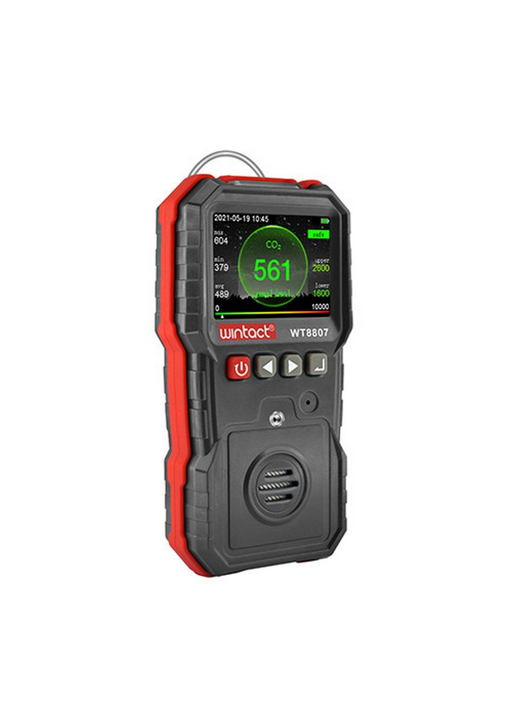 Газоанализатор углекислого газа CO2 (0-10000 μmol/mol) 7,2х15,3х5 см Wintact (296260850)