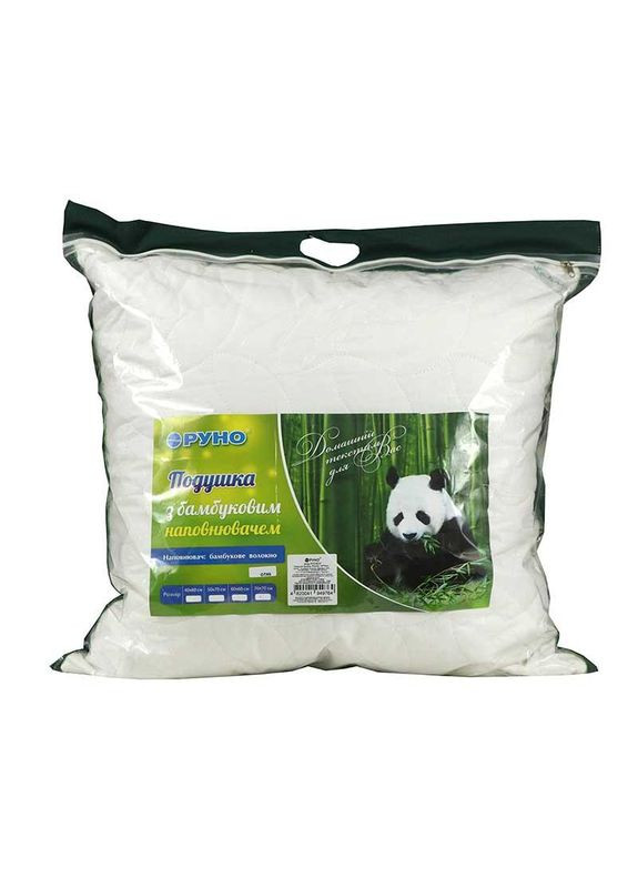 Подушка 70x70 - Силиконовая тик бамбук белая (100001718) Руно (307413864)