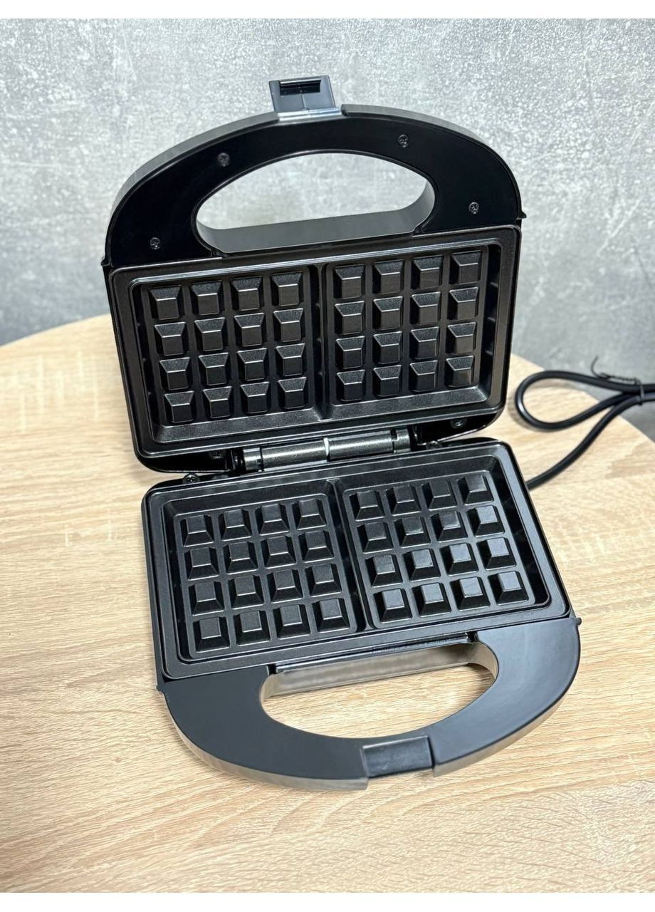 Вафельница электрическая Hoffmans HM-3027 с антипригарным покрытием 1000 Вт Черный Yiwu (370674693)