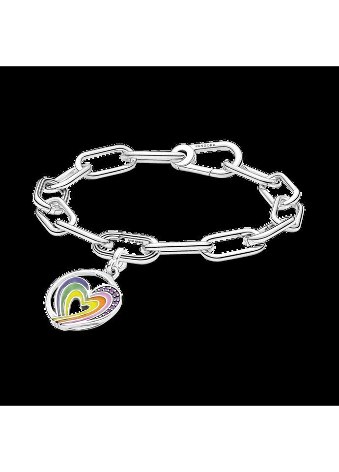 Серебряный шарм для браслетов Пандора Ми "Радужное сердце" Kabluchka (355346309)