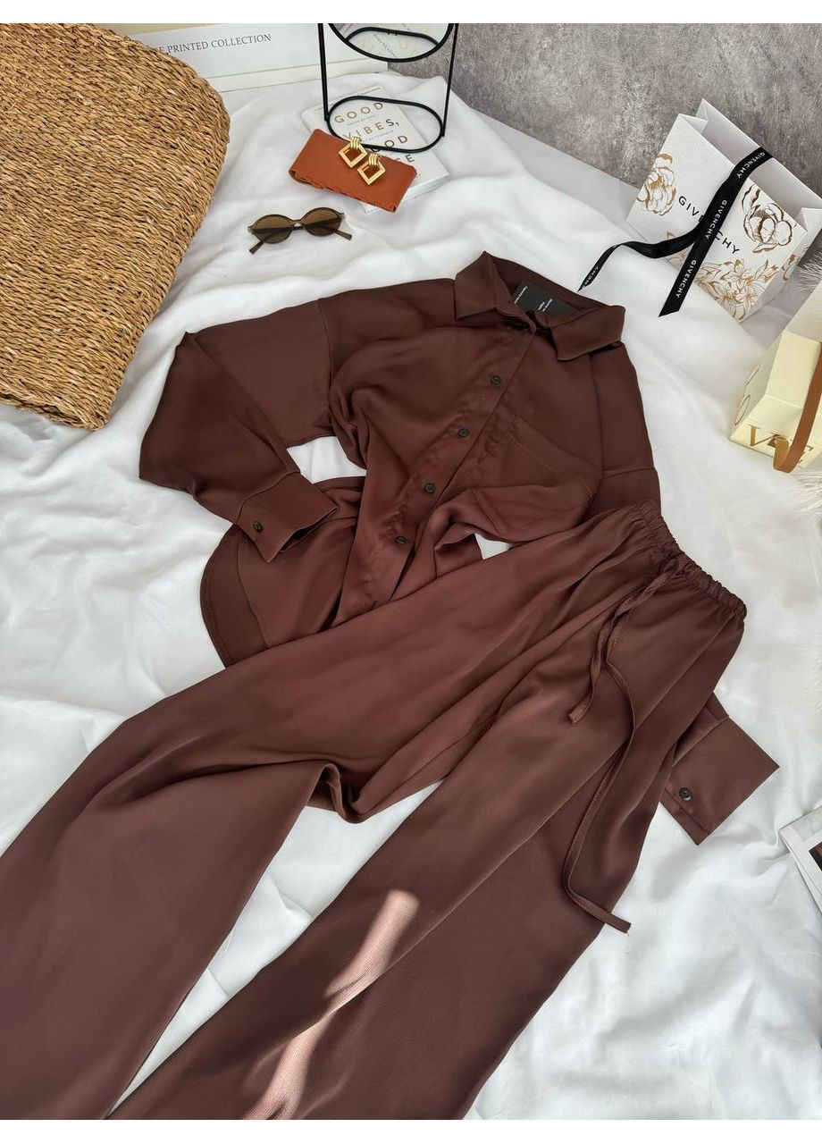 ✨ Стильний костюм із жатого шовку — для твоїх яскравих моментів! Розмірна сітка в описі DK/DL Мода без кордонів (364965773)