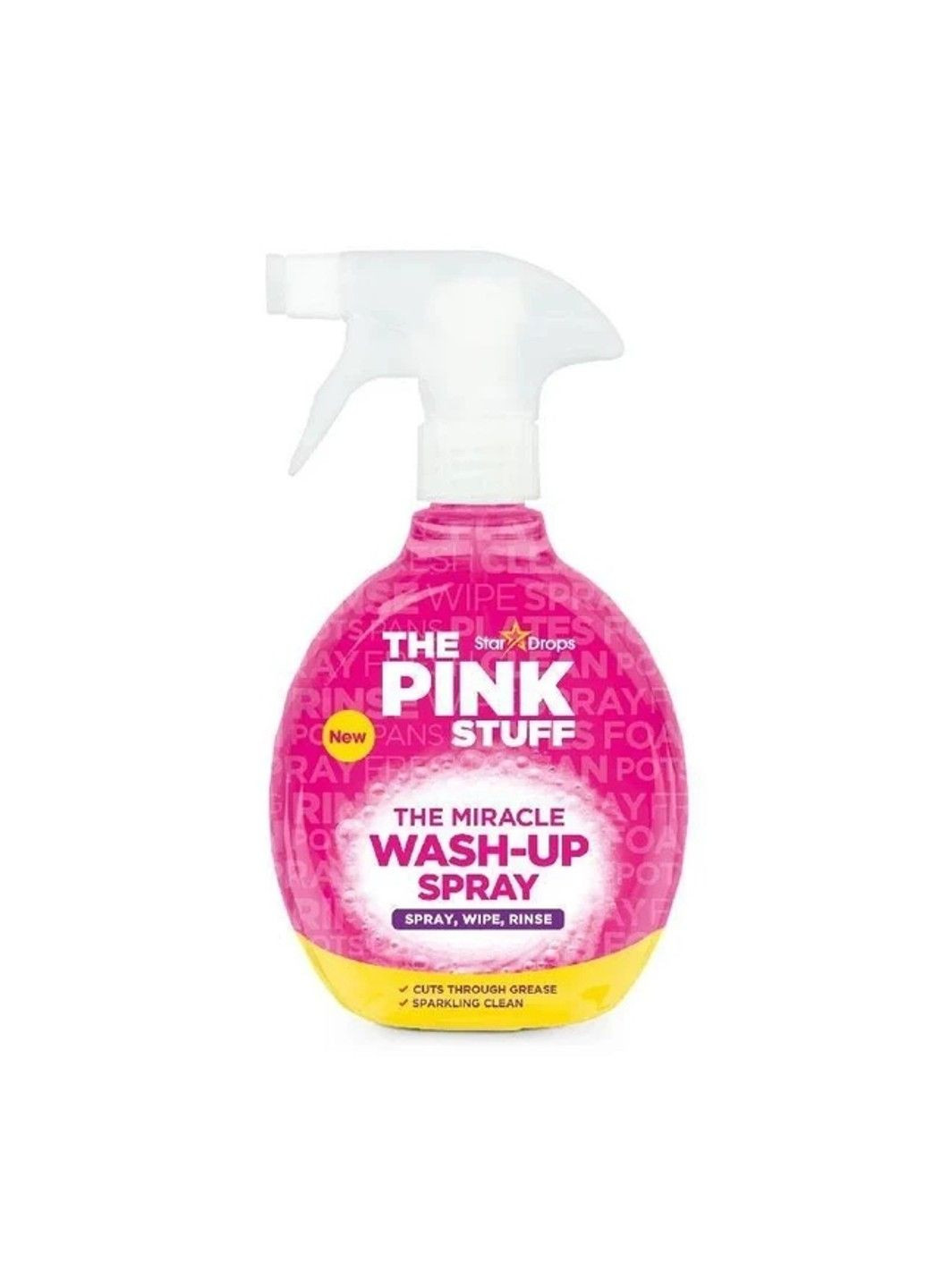 Засіб для миття посуду та чищення всіх поверхонь від жиру The Miracle Wash-Up Spray 500мл The Pink Stuff (331787266)