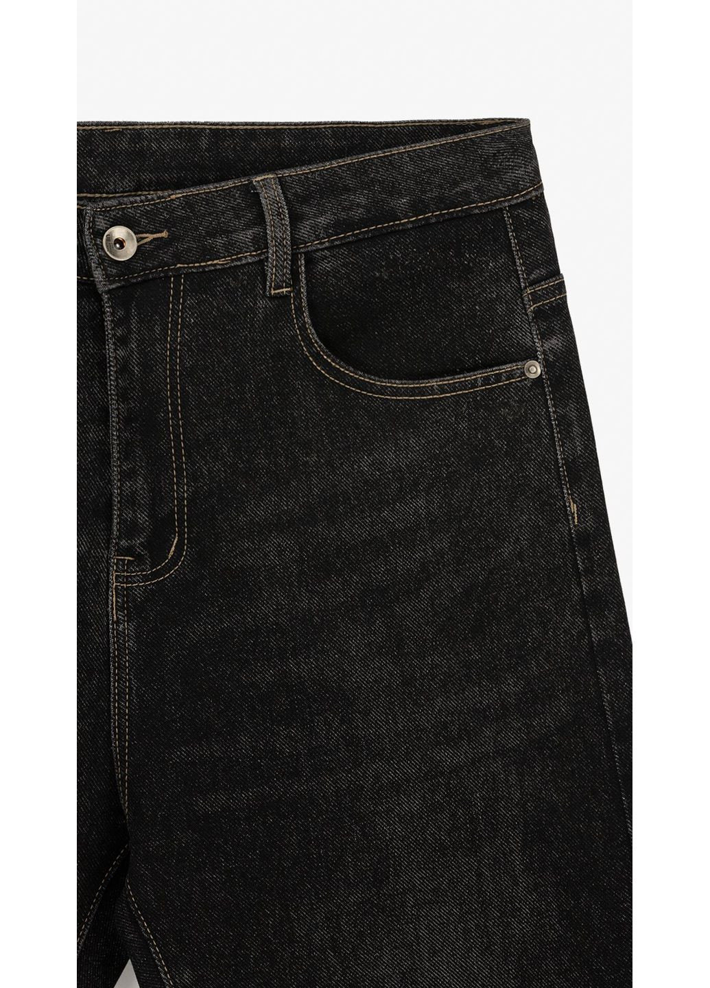 Черные демисезонные джинсы мужские 2221 черный shop (2000999191275) Slim Fit No Brand