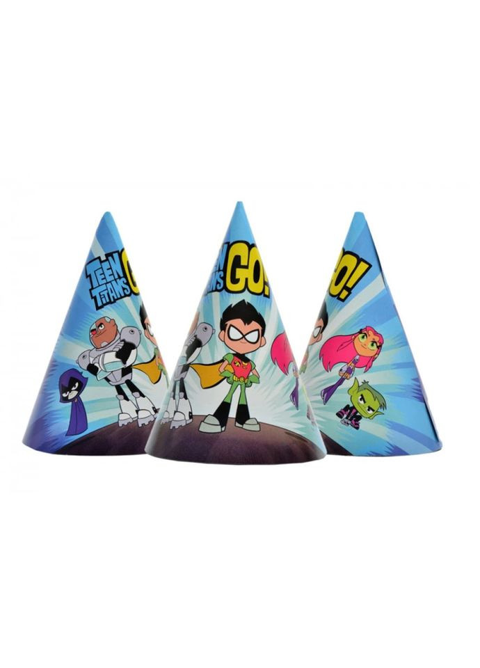 Ковпак святковий "Для хлопчиків Титани №12" 7003 0036, 15см, в упаковці 20 шт Party (364130433)