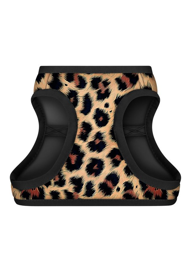 Шлей для собак мягкая Clothes с QR паспортом, рисунок "Леопард",, В 40-45 см, С 29-31 см WAUDOG (363200907)