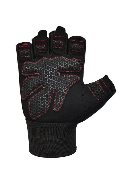 Рукавички для фітнесу W1 HALF RED (A-018111) RDX (317755945)
