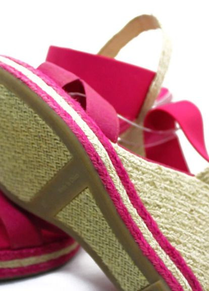 Малиновые босоножки Ralph Lauren на резинке