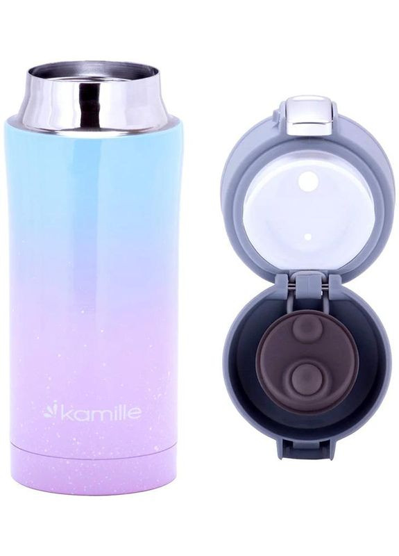 Термос Градиент 320мл из нержавеющей стали, термокружка Kamille (372175286)