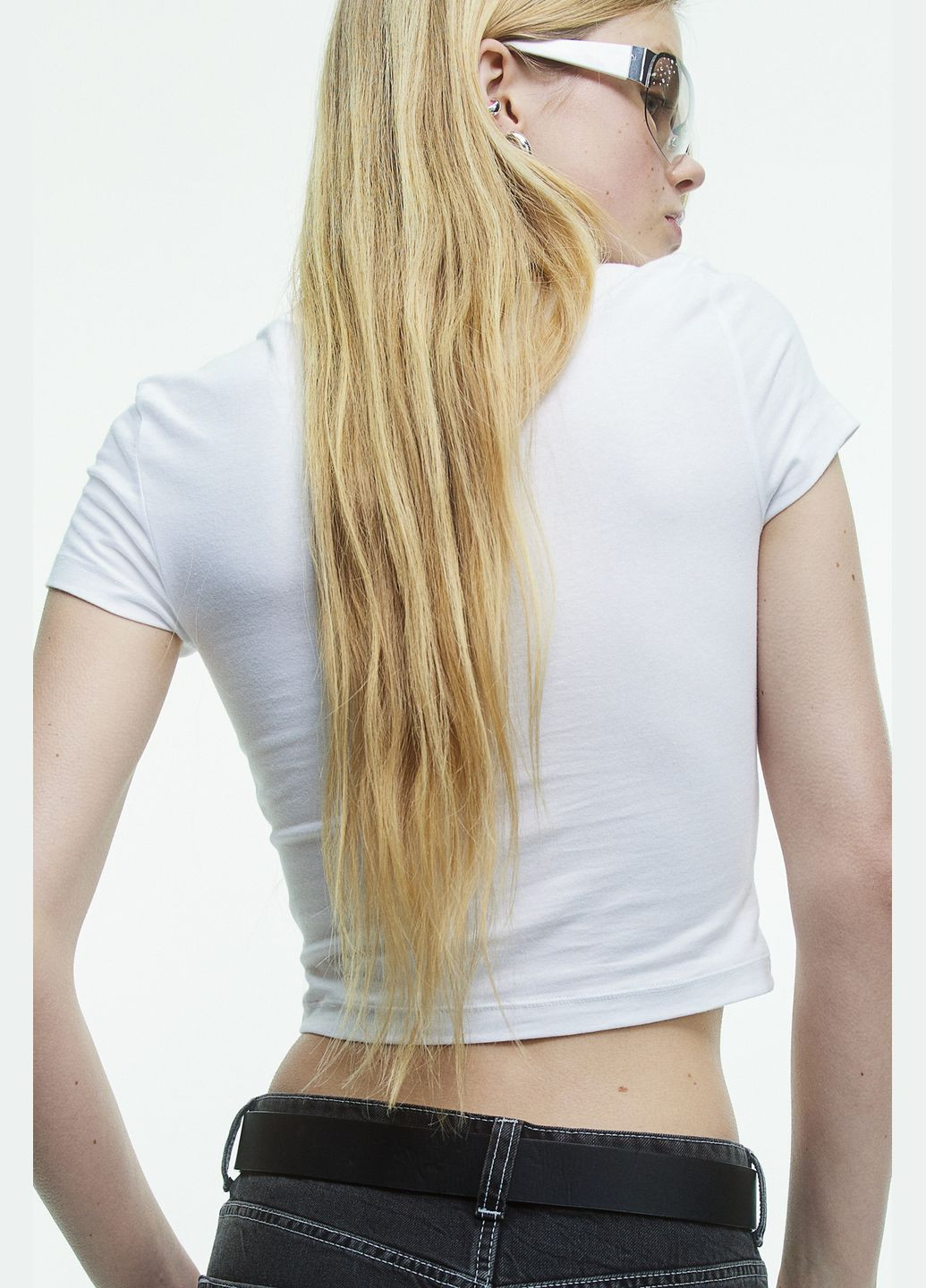 Укороченая футболка H&M - (327729789)