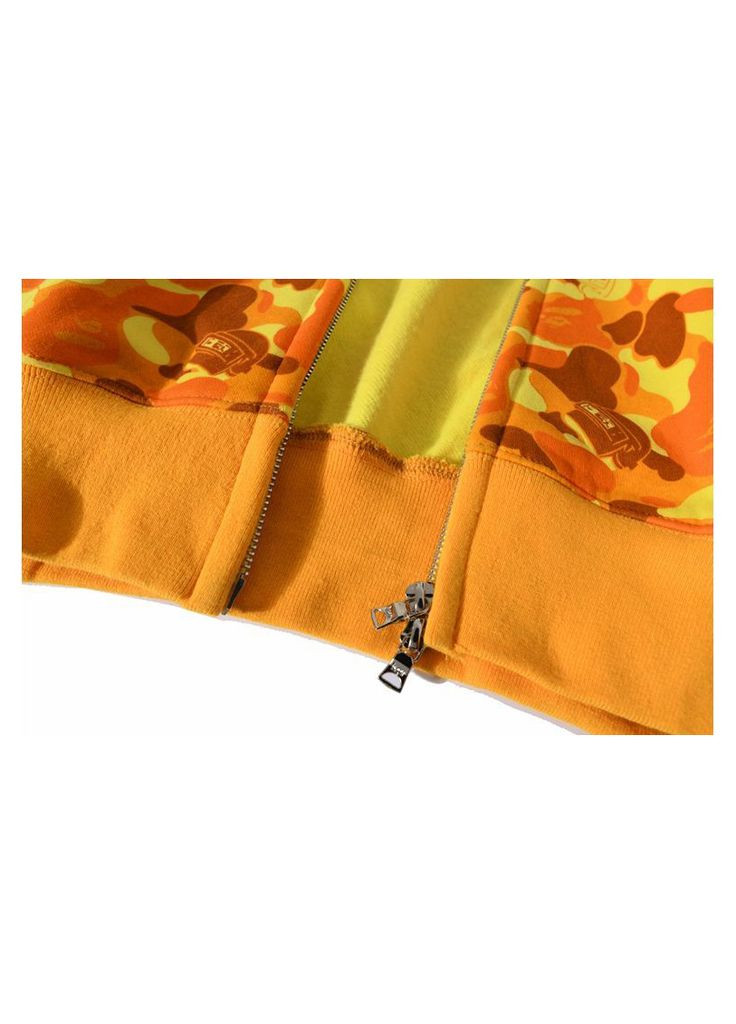 Худі жовтий Bape A Bathing Ape x PUBG Shark Yellow Camo Full Zip Hoodie Mens (356677663)