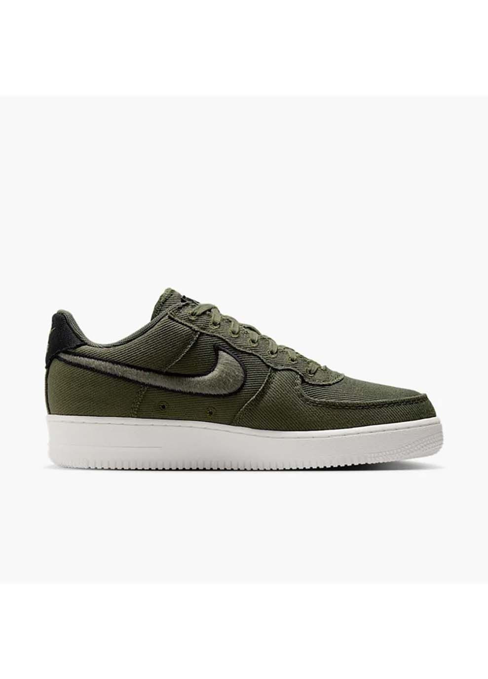Зелені Осінні чоловічі кросівки air force 1 low canvas зелений Nike