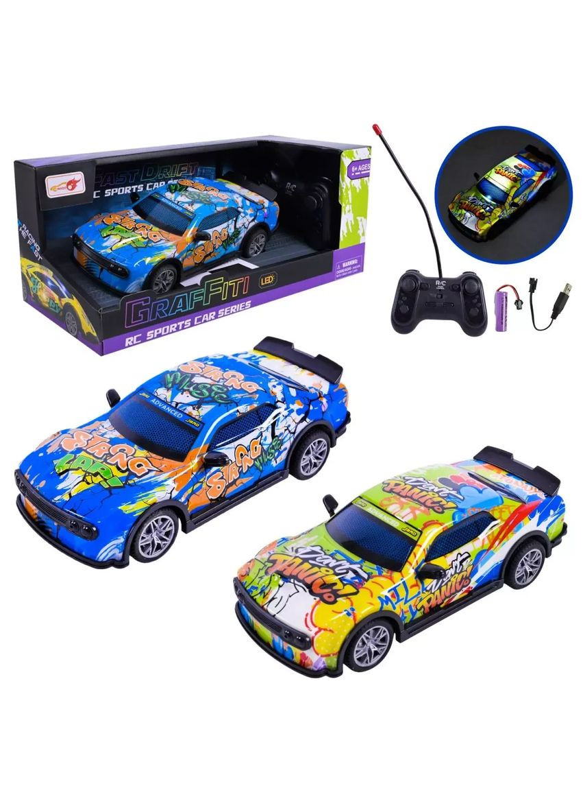 Іграшка машина на радіокеруванні перегонова зі світлом 998-1B акумулятор в асортименті No Brand (362430549)